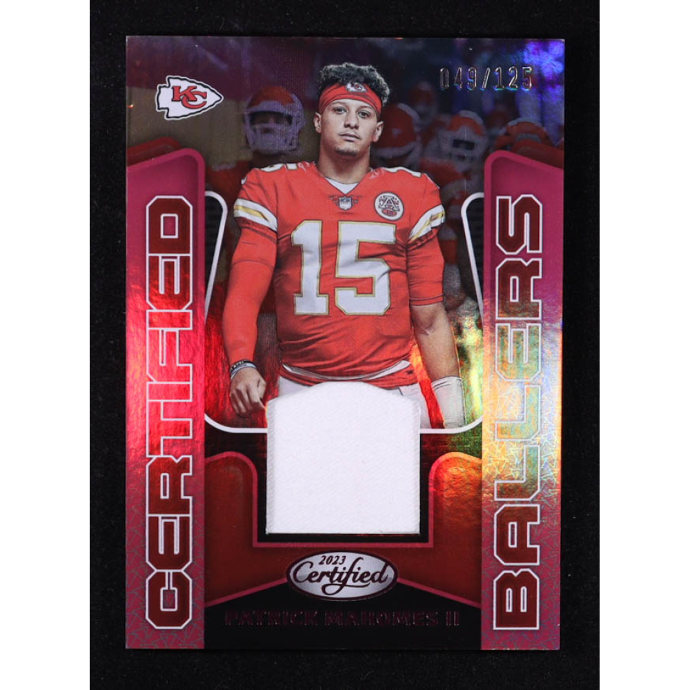 Patrick Mahomes II 2023 Certified Certified Ballers Mirror Pink #10 #049/125 at PristineAuction.com