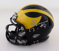 Nico Collins Signed Michigan Wolverines Speed Mini Helmet (JSA) at PristineAuction.com