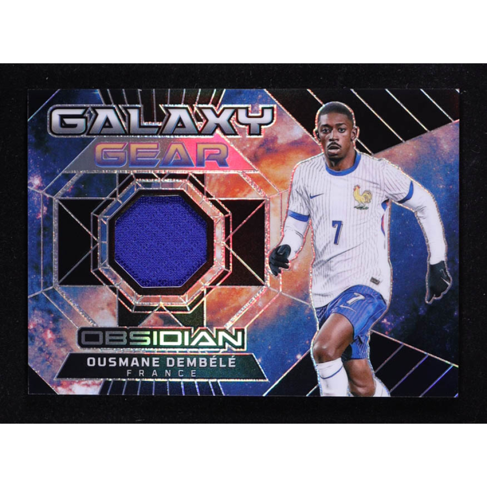 Ousmane Dembele 2024-25 Panini Obsidian Galaxy Gear Materials #14 #095/125 at PristineAuction.com