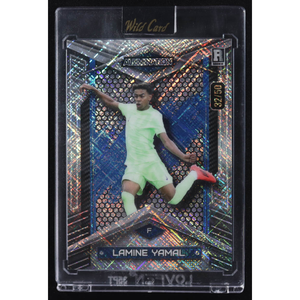 Lamine Yamal 2024 Wild Card Alumination #ABC-LY10 RC #32/50 at PristineAuction.com