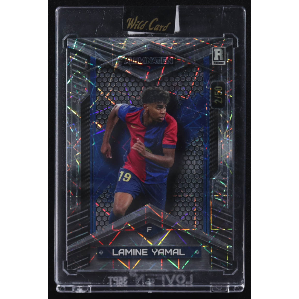 Lamine Yamal 2024 Wild Card Alumination #ABC-LY12 RC #2/50 at PristineAuction.com