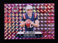 Drake Maye 2024 Panini Mosaic Mosaic Camo Pink #273 DEB RC at PristineAuction.com