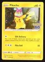 Pikachu 2022 Pokemon Sword & Shield Black Star Promos Pokemon Go Tins Cosmos Holo #SWSH234 at PristineAuction.com