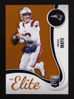 Drake Maye 2025 Elite The Elite Orange #7 #067/199 at PristineAuction.com