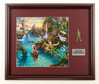 "Peter Pan In Neverland" by Thomas Kinkade Custom Framed Art Print Display at PristineAuction.com