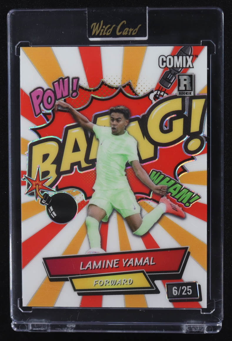 Lamine Yamal 2024 Wild Card Comix #ACBG-LY09 RC #6/25 at PristineAuction.com Lamine Yamal 2024 Wild Card Comix #ACBG-LY09 RC #6/25 at PristineAuction.com