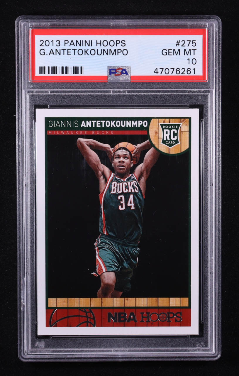 Giannis Antetokounmpo 2013-14 Hoops #275 RC (PSA 10) at PristineAuction.com Giannis Antetokounmpo 2013-14 Hoops #275 RC (PSA 10) at PristineAuction.com