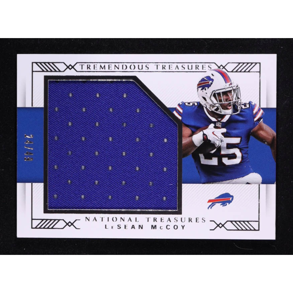 LeSean McCoy 2017 Panini National Treasures Tremendous Treasures Materials #49 #24/49 at PristineAuction.com