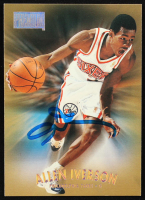 Allen Iverson Signed 1997-98 SkyBox Premium #100 (Autograph Graded JSA Authentic) at PristineAuction.com