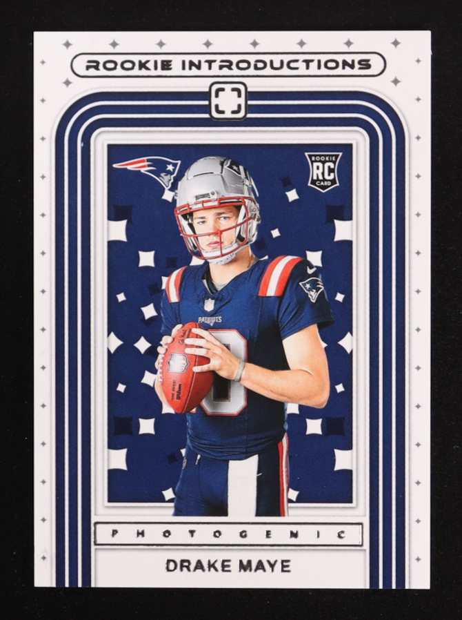 Drake Maye 2024 Panini PhotoGenic Rookie Introductions #4 RC at PristineAuction.com Drake Maye 2024 Panini PhotoGenic Rookie Introductions #4 RC at PristineAuction.com