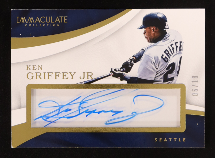 Ken Griffey Jr. 2017 Immaculate Collection Immaculate Autographs #23 #06/10 at PristineAuction.com Ken Griffey Jr. 2017 Immaculate Collection Immaculate Autographs #23 #06/10 at PristineAuction.com