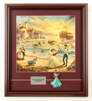 "The Little Mermaid's Wedding" by Thomas Kinkade Custom Framed Art Print Display at PristineAuction.com