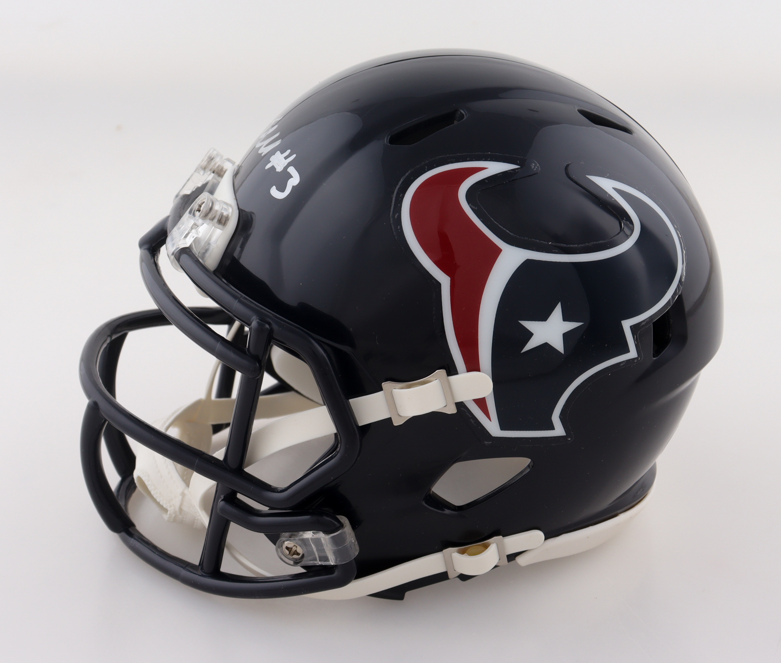 Tank Dell Signed Texans Speed Mini Helmet (JSA) at PristineAuction.com Tank Dell Signed Texans Speed Mini Helmet (JSA) at PristineAuction.com