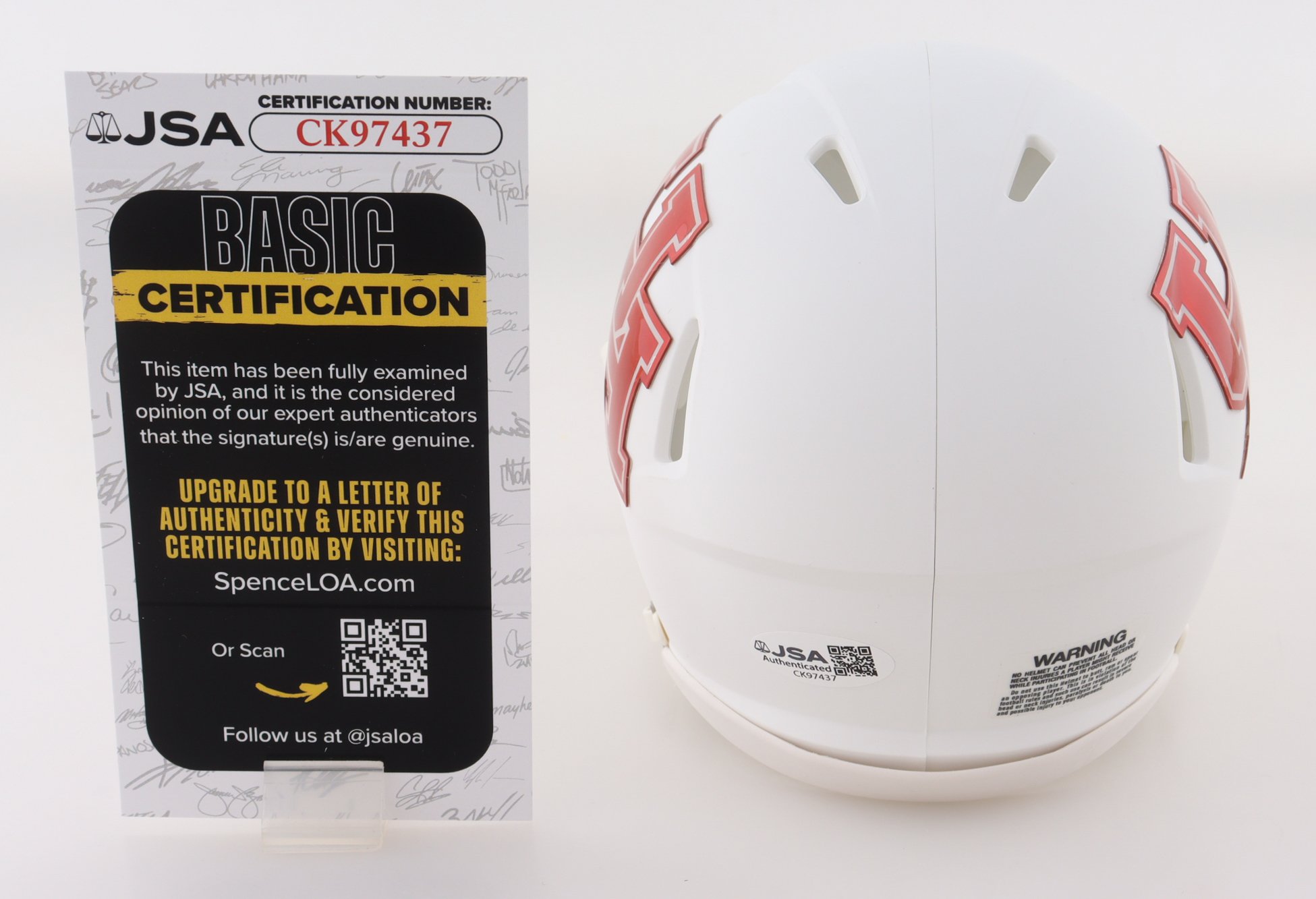 Tank Dell Signed Houston Cougars Alternate Speed Mini Helmet (JSA) at PristineAuction.com Tank Dell Signed Houston Cougars Alternate Speed Mini Helmet (JSA) at PristineAuction.com