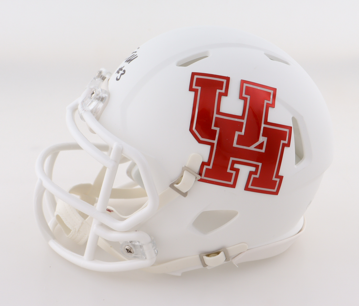 Tank Dell Signed Houston Cougars Alternate Speed Mini Helmet (JSA) at PristineAuction.com Tank Dell Signed Houston Cougars Alternate Speed Mini Helmet (JSA) at PristineAuction.com