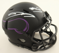 Jordan Addison Signed Vikings Eclipse Alternate Speed Mini Helmet (Beckett) at PristineAuction.com
