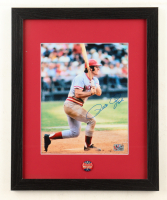 Pete Rose Signed Reds Custom Framed Photo Display (Rose) at PristineAuction.com