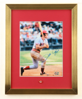 Pete Rose Signed Reds Custom Framed Photo Display (Rose) at PristineAuction.com