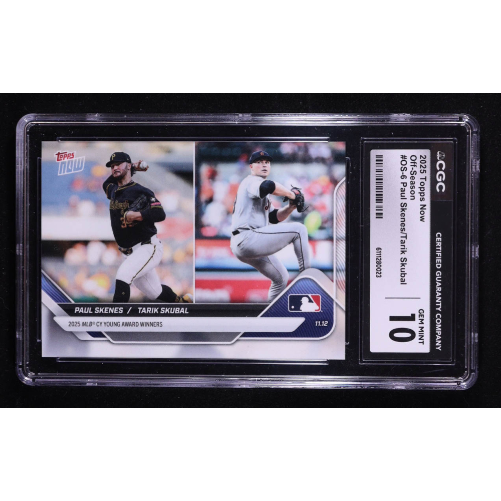 Paul Skenes / Tarik Skubal 2025 Topps Now Offseason #OS-6 (CGC 10) at PristineAuction.com