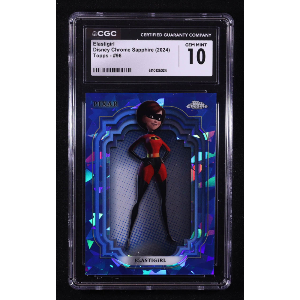 Elastigirl 2024 Topps Chrome Sapphire Edition Disney #96 (CGC 10) at PristineAuction.com