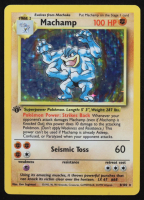 Machamp 1999 Pokemon 1st Edition Base Set #8 Holo at PristineAuction.com