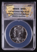 2014-P Kennedy Half Dollar 50th Anniversary Edition - High Relief (ANACS SP69) at PristineAuction.com