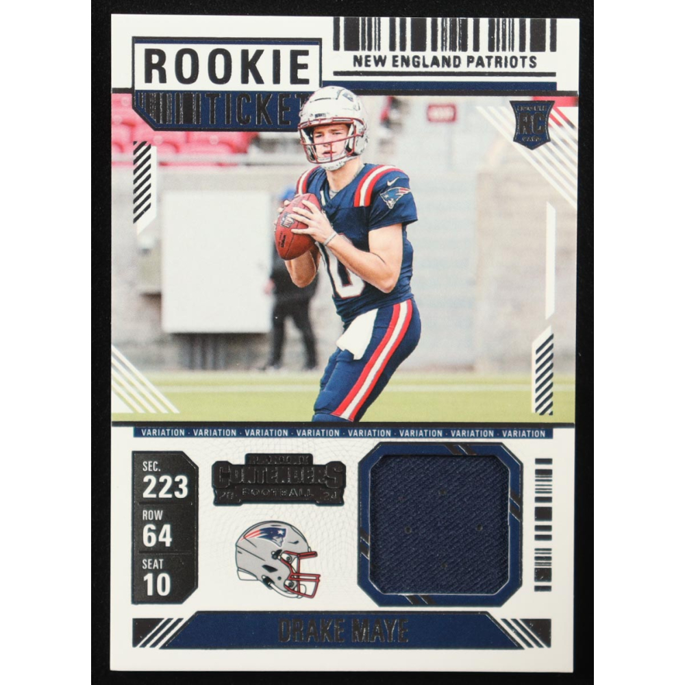 Drake Maye 2024 Panini Contenders Rookie Ticket Swatches Variations #11 RC at PristineAuction.com