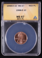 1998-D Lincoln Penny (ANACS MS67 Red Proof-like) at PristineAuction.com