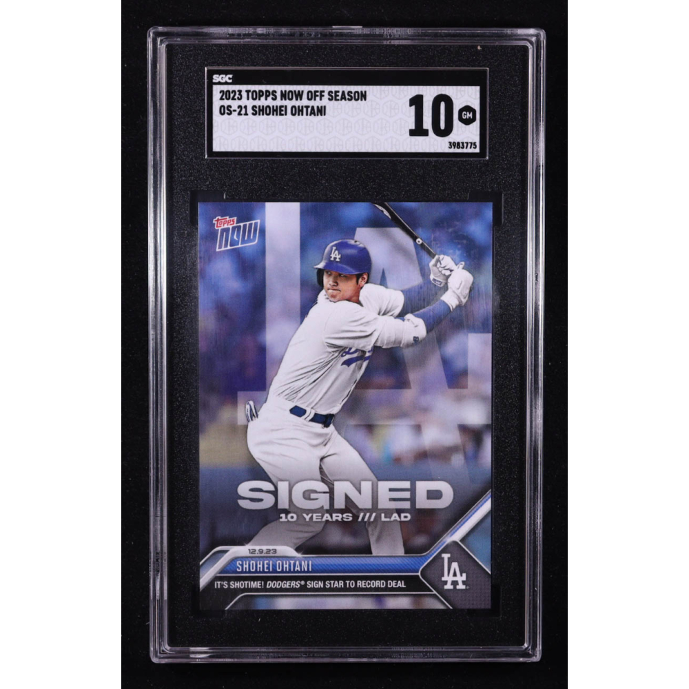 Shohei Ohtani 2023 Topps Now Offseason #OS-21 (SGC 10) at PristineAuction.com