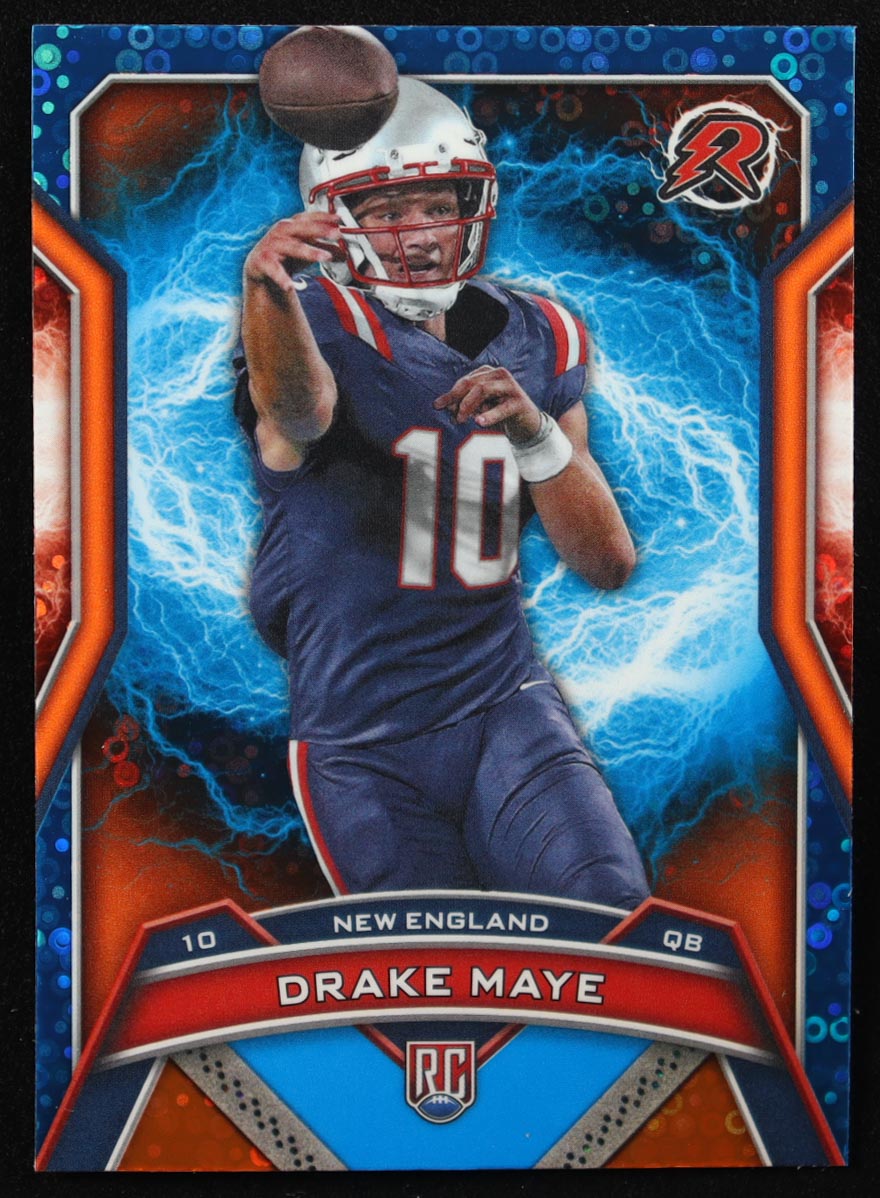 Drake Maye 2024 Topps Resurgence Blue and Orange Circles #164 RC at PristineAuction.com Drake Maye 2024 Topps Resurgence Blue and Orange Circles #164 RC at PristineAuction.com
