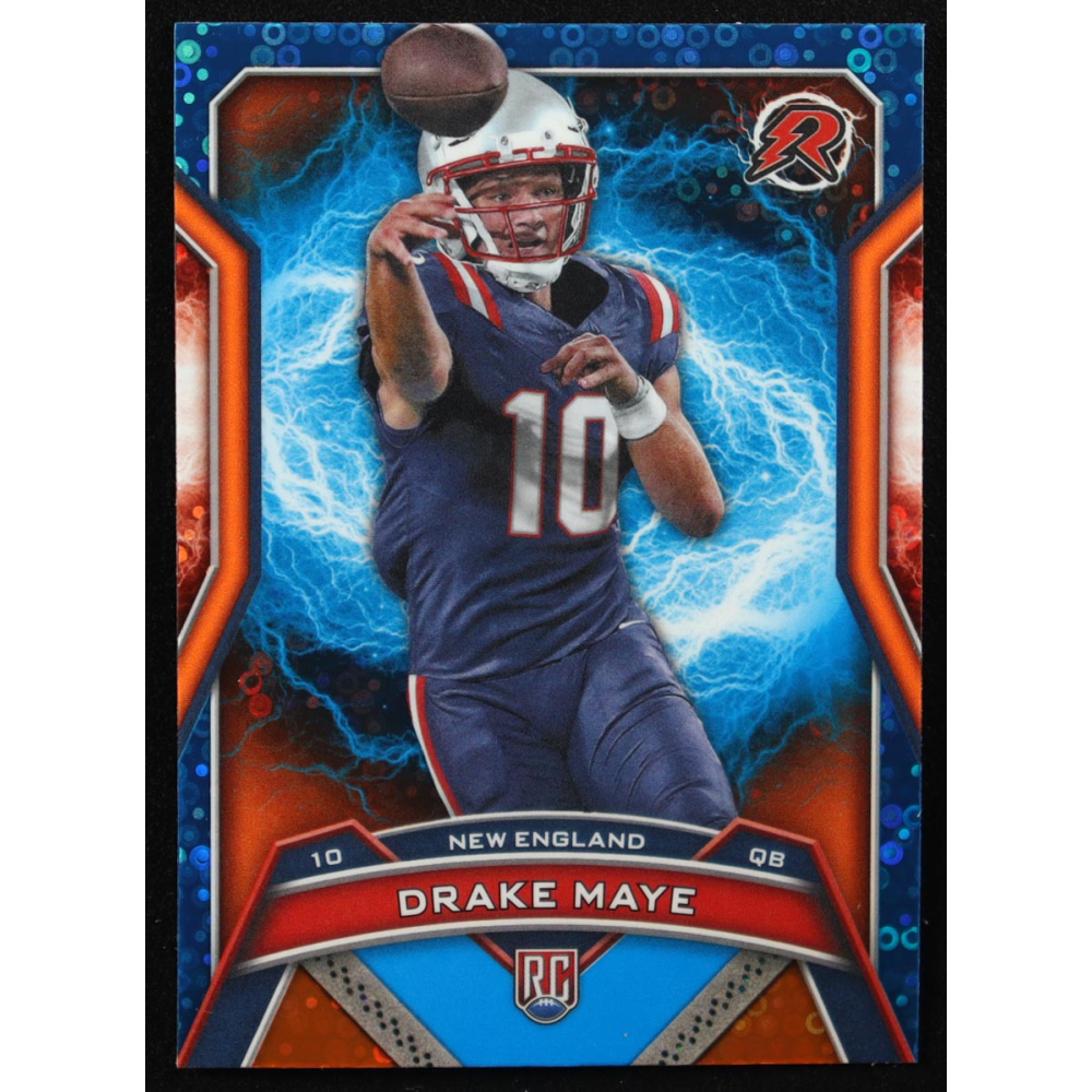 Drake Maye 2024 Topps Resurgence Blue and Orange Circles #164 RC at PristineAuction.com