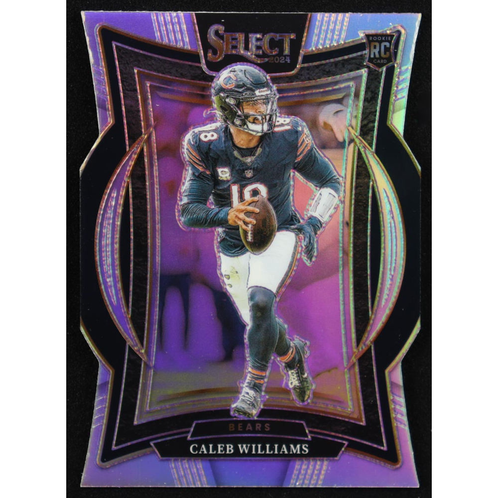 Caleb Williams 2024 Select Prizm Silver Die Cut #25 RC at PristineAuction.com