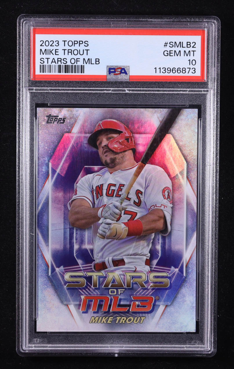 Mike Trout 2023 Topps Stars of MLB #SMLB2 (PSA 10) at PristineAuction.com Mike Trout 2023 Topps Stars of MLB #SMLB2 (PSA 10) at PristineAuction.com