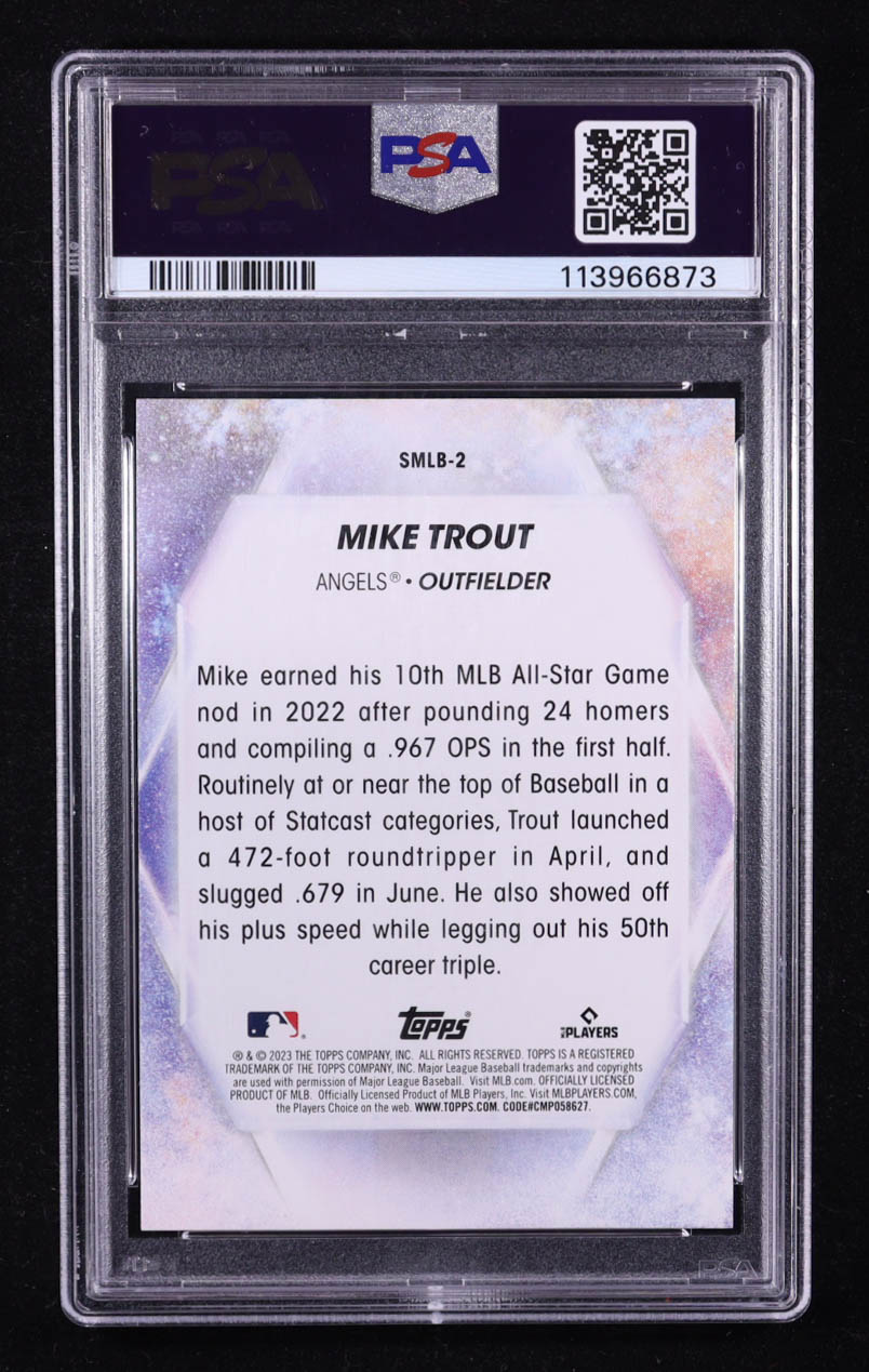 Mike Trout 2023 Topps Stars of MLB #SMLB2 (PSA 10) at PristineAuction.com Mike Trout 2023 Topps Stars of MLB #SMLB2 (PSA 10) at PristineAuction.com