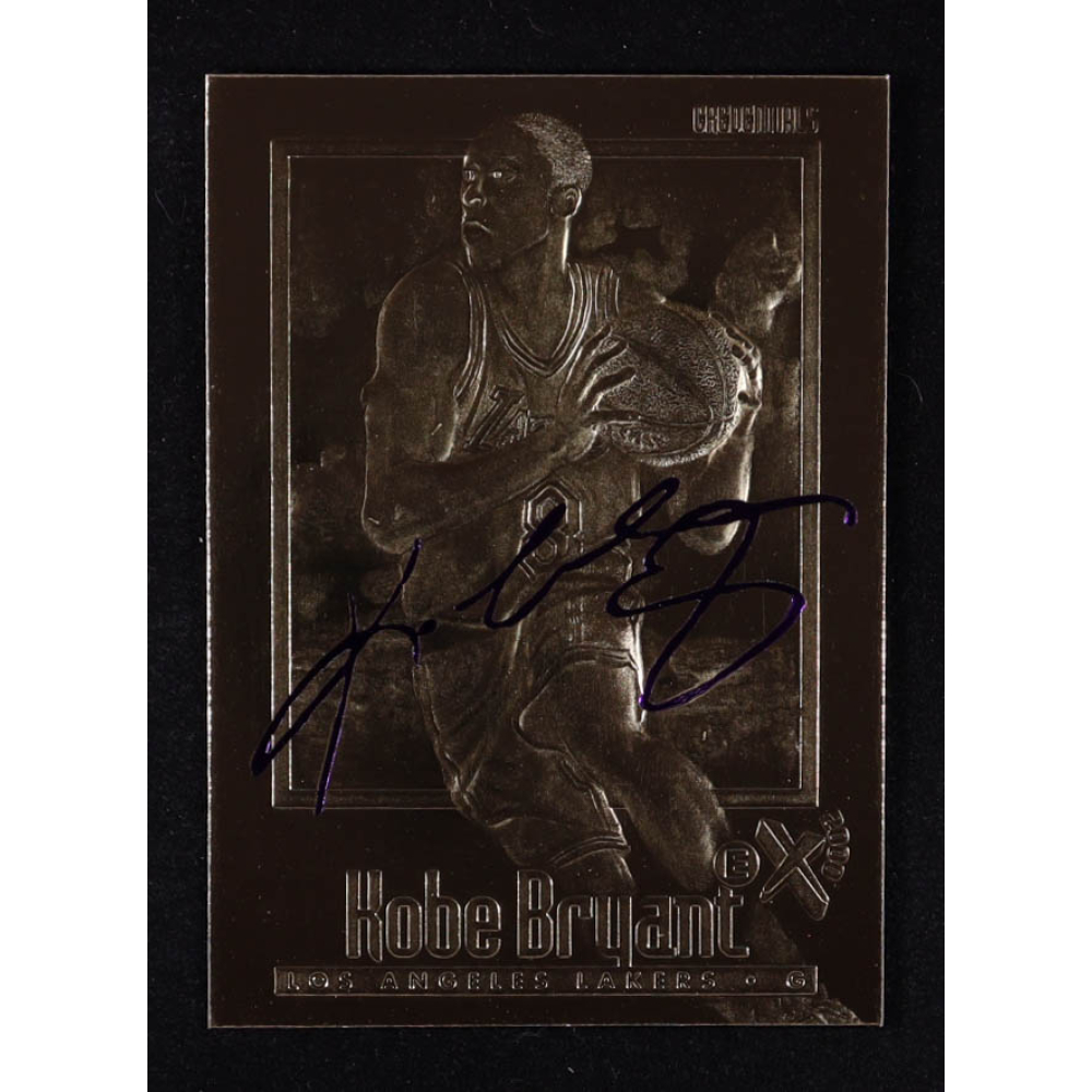 Kobe Bryant 1996-97 Skybox EX-2000 Purple Signature 23Kt Gold RC at PristineAuction.com