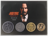 "John Wick: Chapter 4" Opening Night Only Set of (4) Coins at PristineAuction.com