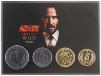 "John Wick: Chapter 4" Opening Night Only Set of (4) Coins at PristineAuction.com
