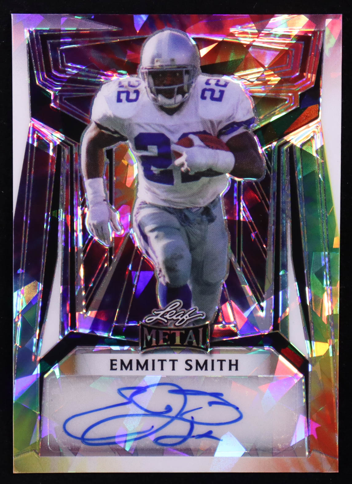 Emmitt Smith 2023 Leaf Metal Autographs Tie-Dye Crystal #BAES1 #1/1 at PristineAuction.com Emmitt Smith 2023 Leaf Metal Autographs Tie-Dye Crystal #BAES1 #1/1 at PristineAuction.com