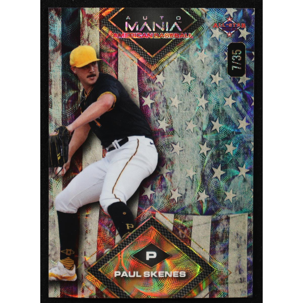Paul Skenes 2024 Wild Card Automania American All-Star Diamond Old Glory Kaleidoscope #AMADPS3 #7/35 RC at PristineAuction.com