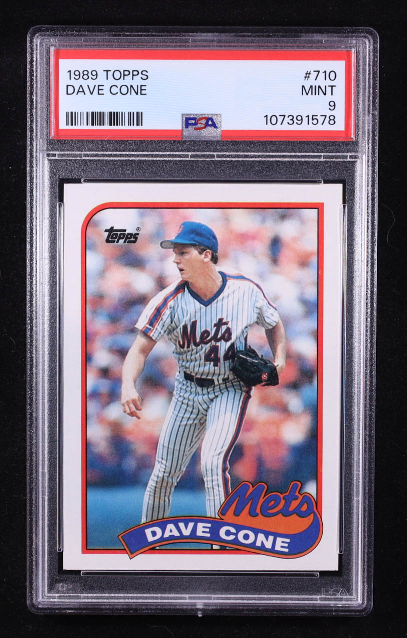 Dave Cone 1989 Topps #710 (PSA 9) at PristineAuction.com Dave Cone 1989 Topps #710 (PSA 9) at PristineAuction.com
