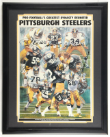 LE "Pittsburgh Steelers Football Dynasty" Custom Framed Print Display Signed by (11) with John Stallworth, Jack Ham, Rocky Bleier, Andy Russell #261/400 (Stacks of Plaques) at PristineAuction.com