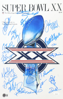 1985 Bears Super Bowl XX 11x17 Photo Team-Signed By (21) with Dan Hampton, Mike Singletary, Tom Thayer, Matt Suhey (Beckett & JSA) at PristineAuction.com