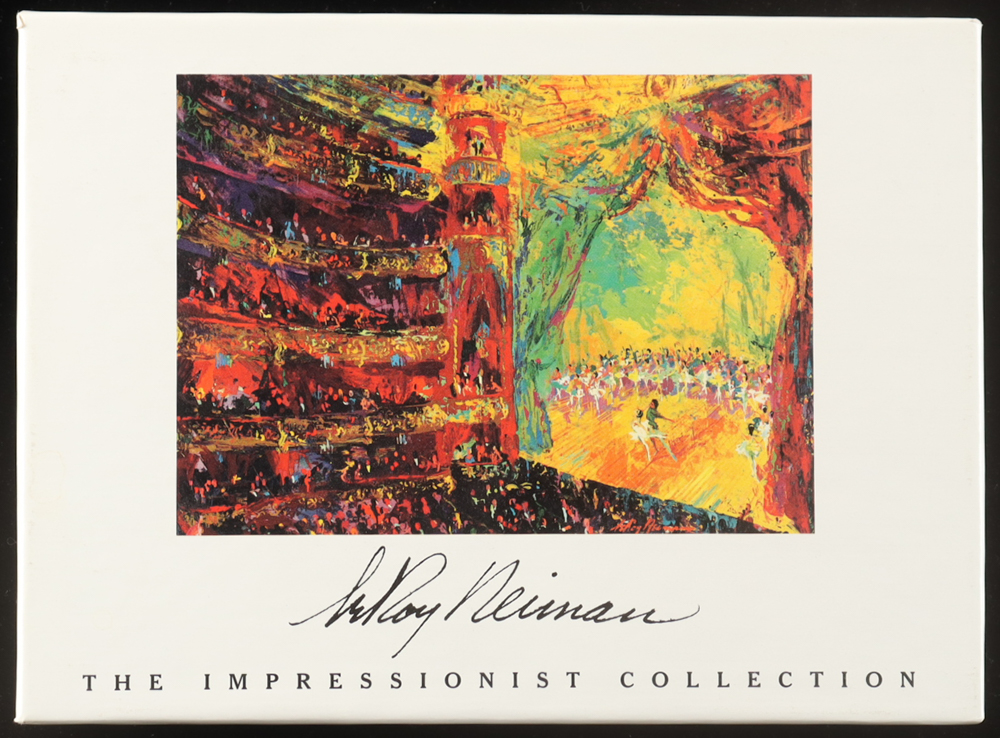 1993 "The Impressionist Collection" by Leroy Neiman Boxed Art Card Set of (10) Notecards at PristineAuction.com 1993 "The Impressionist Collection" by Leroy Neiman Boxed Art Card Set of (10) Notecards at PristineAuction.com