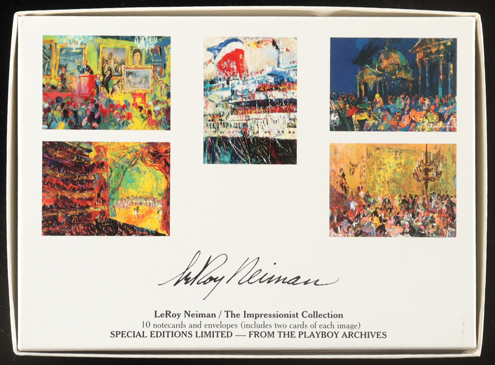 1993 "The Impressionist Collection" by Leroy Neiman Boxed Art Card Set of (10) Notecards at PristineAuction.com 1993 "The Impressionist Collection" by Leroy Neiman Boxed Art Card Set of (10) Notecards at PristineAuction.com
