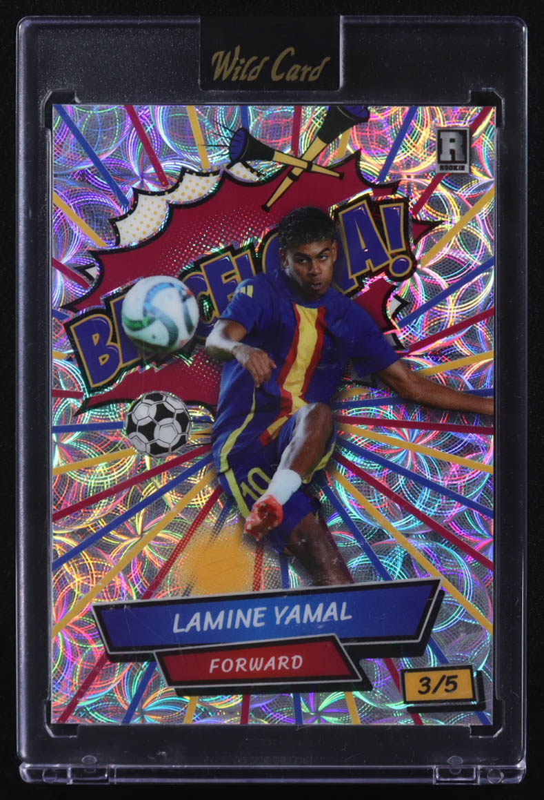 Lamine Yamal 2024 Wild Card Barcelona! #ACBR-LY4 RC #3/5 at PristineAuction.com Lamine Yamal 2024 Wild Card Barcelona! #ACBR-LY4 RC #3/5 at PristineAuction.com
