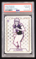 JJ McCarthy 2024 Panini Phoenix Contours Lazer #11 RC (PSA 10) at PristineAuction.com