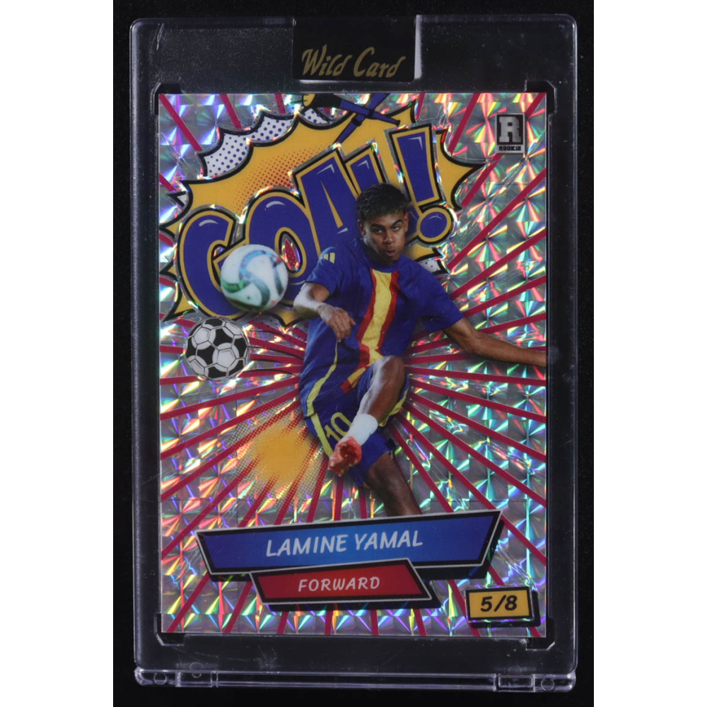 Lamine Yamal 2024 Wild Card Goal! #ACGG-LY4 RC #5/8 at PristineAuction.com