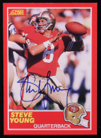 Steve Young Signed 1989 Score #212 (JSA) at PristineAuction.com