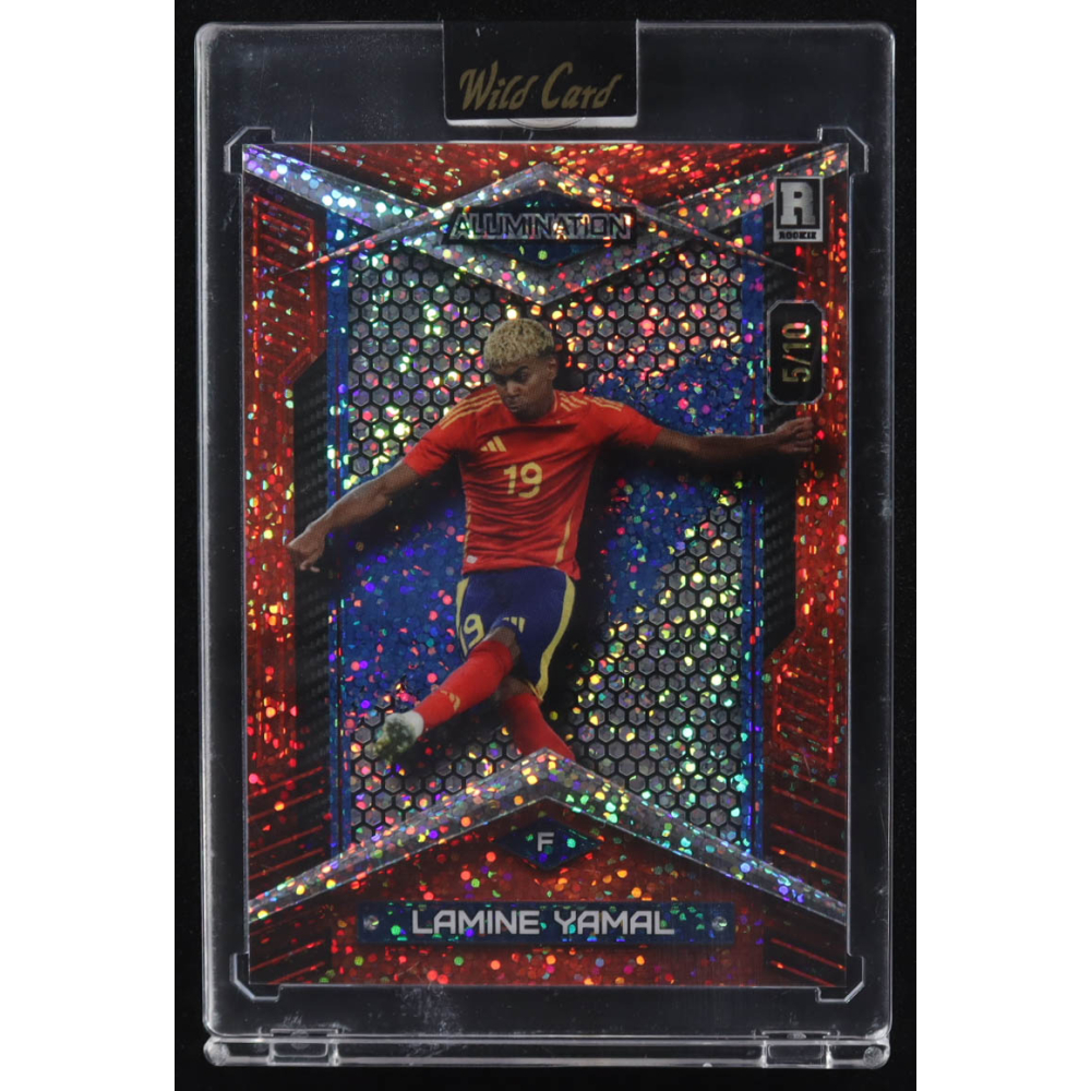 Lamine Yamal 2024 Wild Card Alumination #ABC-LY4 RC #5/10 at PristineAuction.com