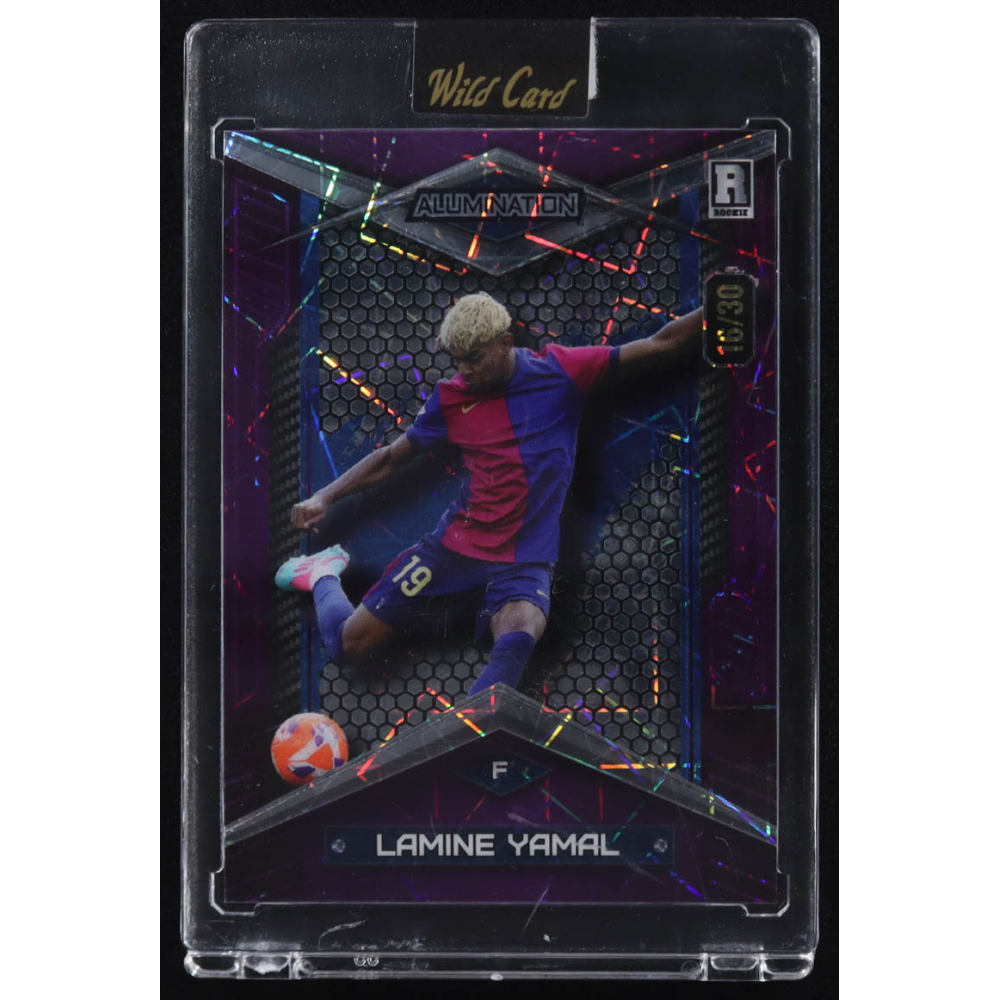 Lamine Yamal 2024 Wild Card Alumination #ABC-LY2 RC #16/30 at PristineAuction.com